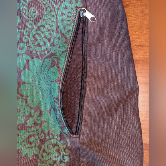 Life Is Good Bags Life Is Good Cinch Top Backpack Brown With Green